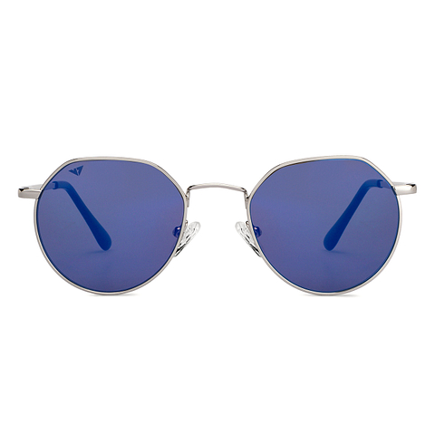 Vincent Chase Online Silver Full Rim Geometric left side