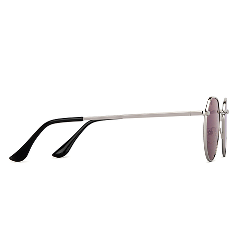 Vincent Chase Online Silver Full Rim Geometric left side