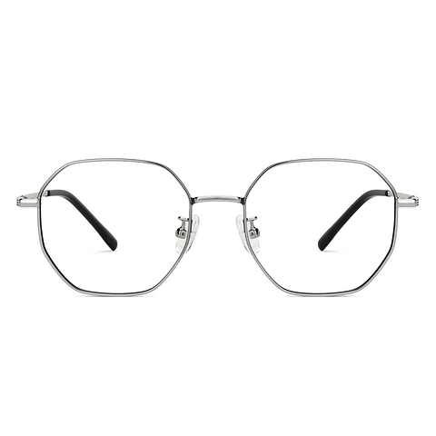 Vincent Chase Silver Full Rim Hexagonal right side