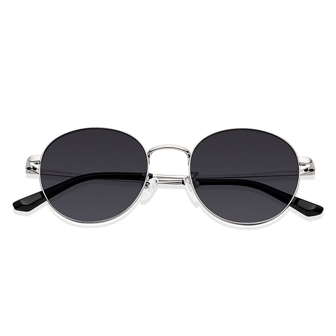 Vincent Chase Online Silver Full Rim Round left side