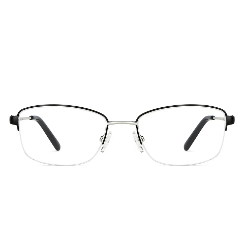 Vincent Chase Silver Half Rim Cat Eye right side