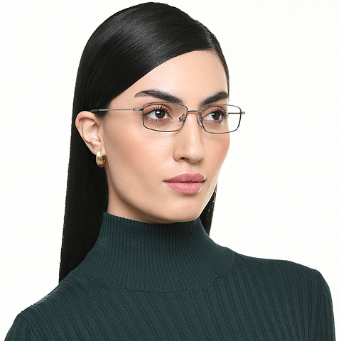 فينسنت تشيس فضي حافة كاملة المستطيل right side