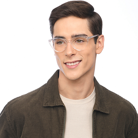 Vincent Chase Online Crystal Transparent Full Rim Cat Eye right side