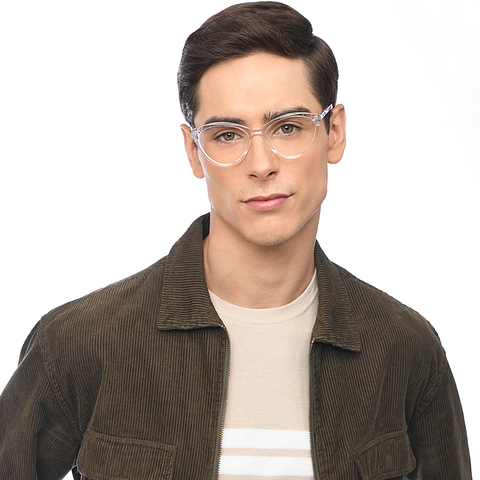 Vincent Chase Online Crystal Transparent Full Rim Cat Eye left side