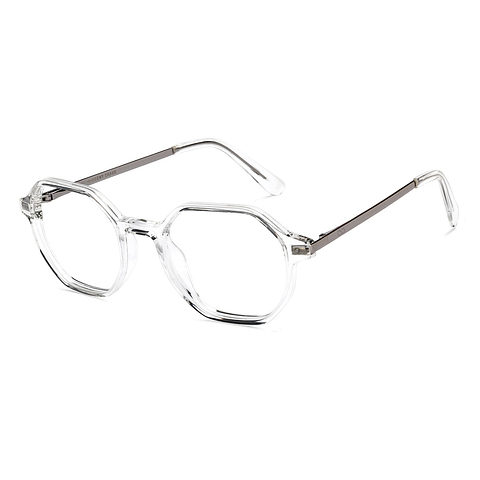 Vincent Chase Crystal Transparent Full Rim Geometric right side