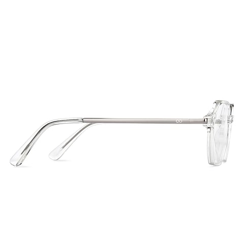 Vincent Chase Crystal Transparent Full Rim Geometric left side