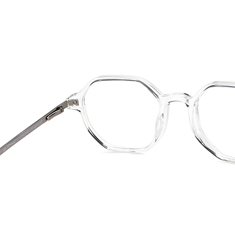 Vincent Chase Crystal Transparent Full Rim Geometric right side