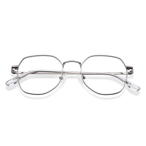 Vincent Chase Online Silver Full Rim Geometric left side