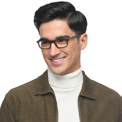 Vincent Chase Tortoise Full Rim Rectangle left side