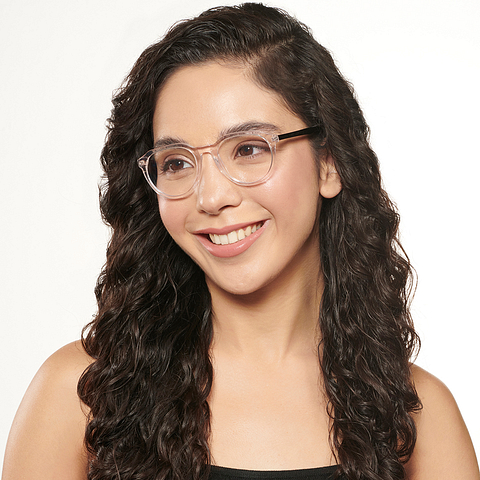 Vincent Chase Online Crystal Transparent Full Rim Geometric left side