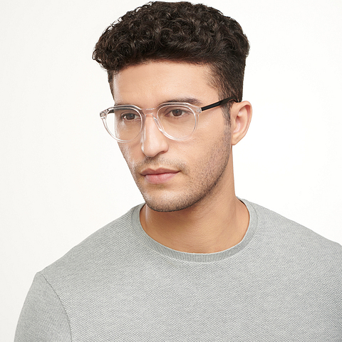 Vincent Chase Online Crystal Transparent Full Rim Geometric left side
