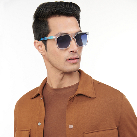 Vincent Chase Online Crystal Transparent Full Rim Square right side