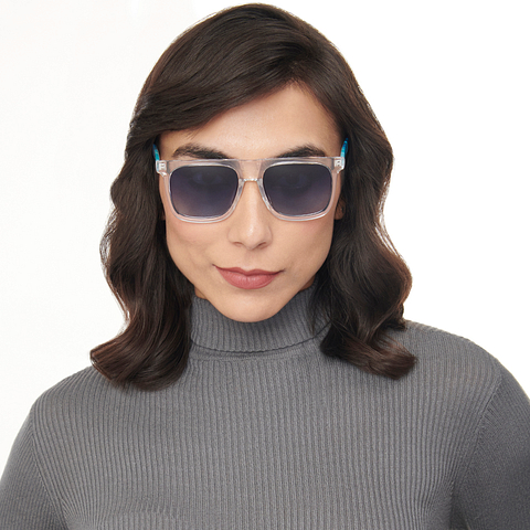 Vincent Chase Online Crystal Transparent Full Rim Square right side