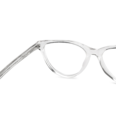 Vincent Chase Online Crystal Transparent Full Rim Cat Eye right side
