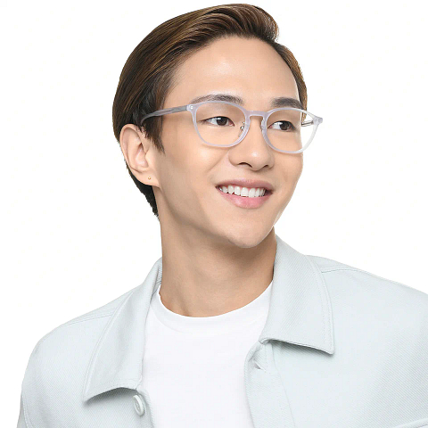 Vincent Chase Online Crystal Transparent Full Rim Rectangle right side