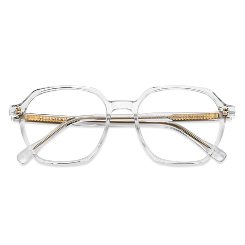 Vincent Chase Online Crystal Transparent Full Rim Geometric left side