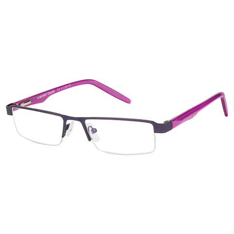 Buy Purple Half Rim Rectangle Medium Size-51 Vincent Chase SLEEK