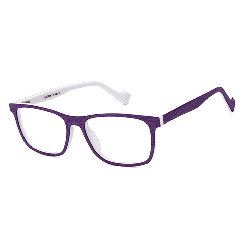 Buy Wooden Purple White Full Rim Rectangle Vincent Chase Classic