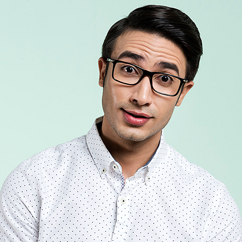 Lenskart Air Online Black Full Rim Rectangle right side