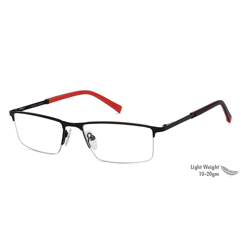 Vincent Chase Online Black Half Rim Rectangle right side