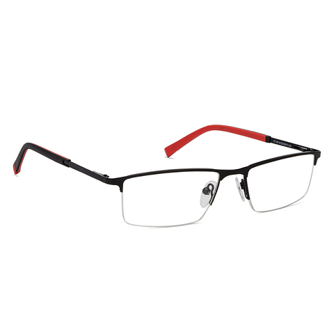 Vincent Chase Online Black Half Rim Rectangle left side