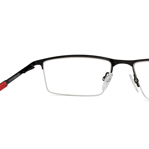 Vincent Chase Online Black Half Rim Rectangle left side