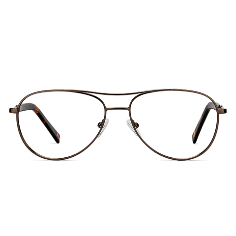 Vincent Chase Online Light Brown Full Rim Aviator left side