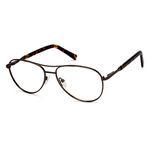 Vincent Chase Online Light Brown Full Rim Aviator right side