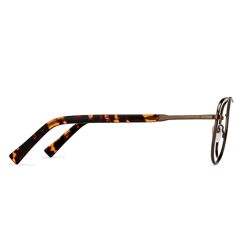 Vincent Chase Online Light Brown Full Rim Aviator right side