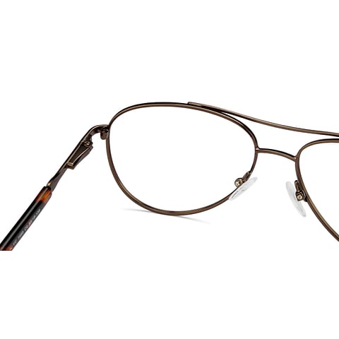 Vincent Chase Online Light Brown Full Rim Aviator left side