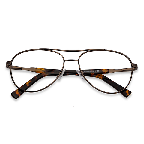 Vincent Chase Online Light Brown Full Rim Aviator right side