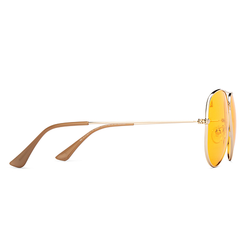 Vincent Chase Online Gold Full Rim Aviator left side