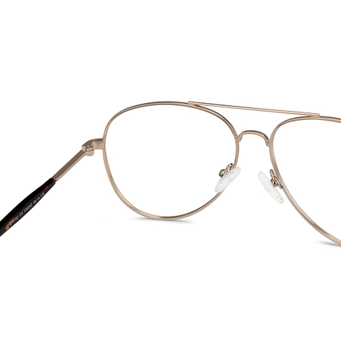 Vincent Chase Online Gold Full Rim Aviator left side
