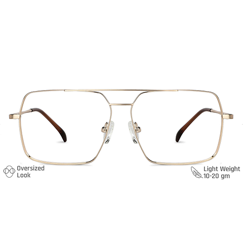 Vincent Chase Online Golden Full Rim Square left side