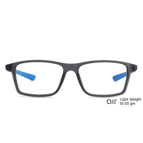 Lenskart Air Online Gray Transparent Full Rim Rectangle left side