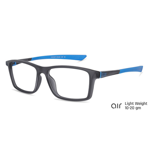 Lenskart Air Online Grey Transparent Full Rim Rectangle right side