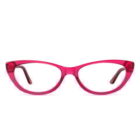 Vincent Chase Online Pink Transparent Full Rim Cat Eye left side