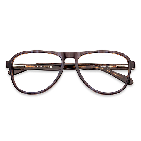Vincent Chase Online Light Brown Full Rim Aviator right side