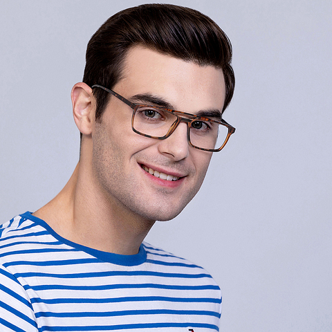 Vincent Chase Online Light Brown Full Rim Rectangle left side