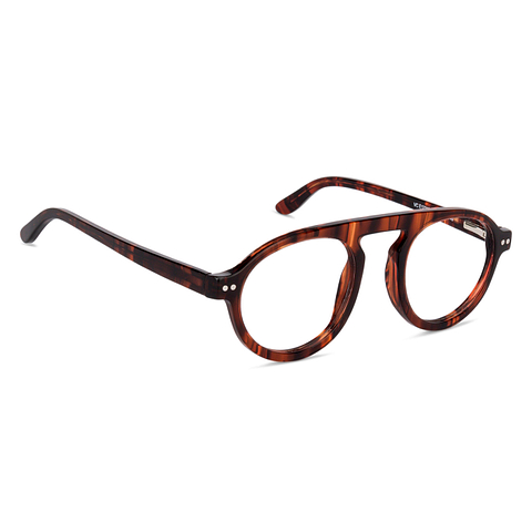 Vincent Chase Online Brown Striped Full Rim Round left side