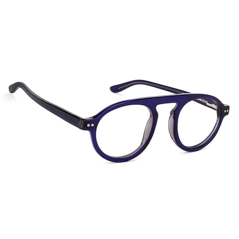 Vincent Chase Online Sky Blue Full Rim Round left side
