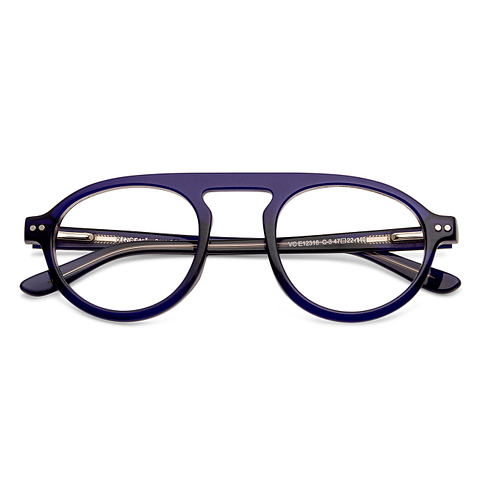 Vincent Chase Online Sky Blue Full Rim Round right side