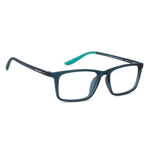 Hooper Online Blue Transparent Full Rim Rectangle left side