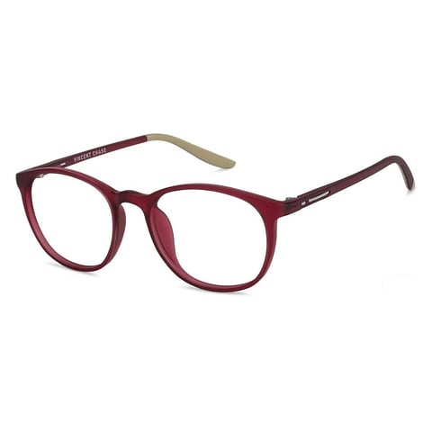 Hooper online Matte Maroon Transparent Full Rim Round right side