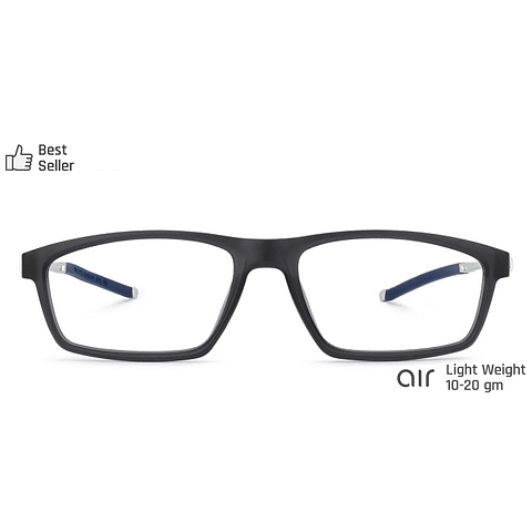 Lenskart Air Online Black Full Rim Rectangle left side