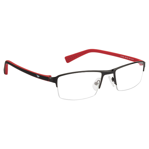 Lenskart Lenskart TOI Special: Black Red Black Line Half Rim Rectangle Lenskart TOI Special OTHERS HT 786- left side