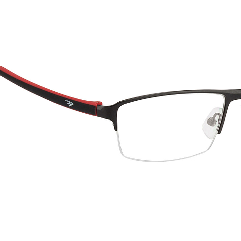 Lenskart Lenskart TOI Special: Black Red Black Line Half Rim Rectangle Lenskart TOI Special OTHERS HT 786- left side