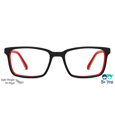 Hooper Online Black Full Rim Rectangle left side