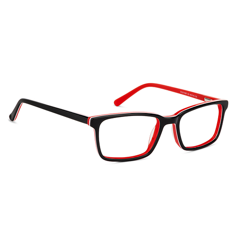 Hooper Online Black Full Rim Rectangle left side