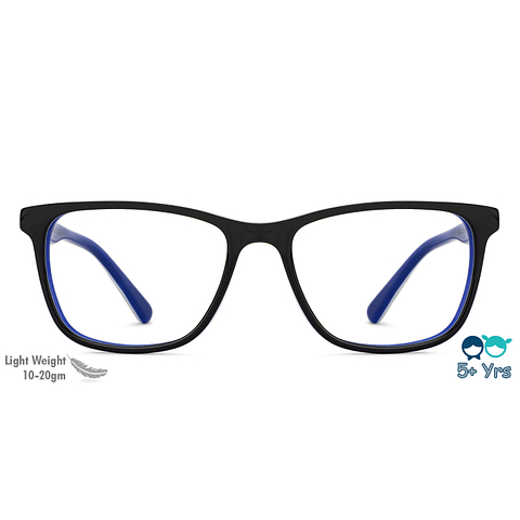 Hooper Online Black Full Rim Rectangle left side